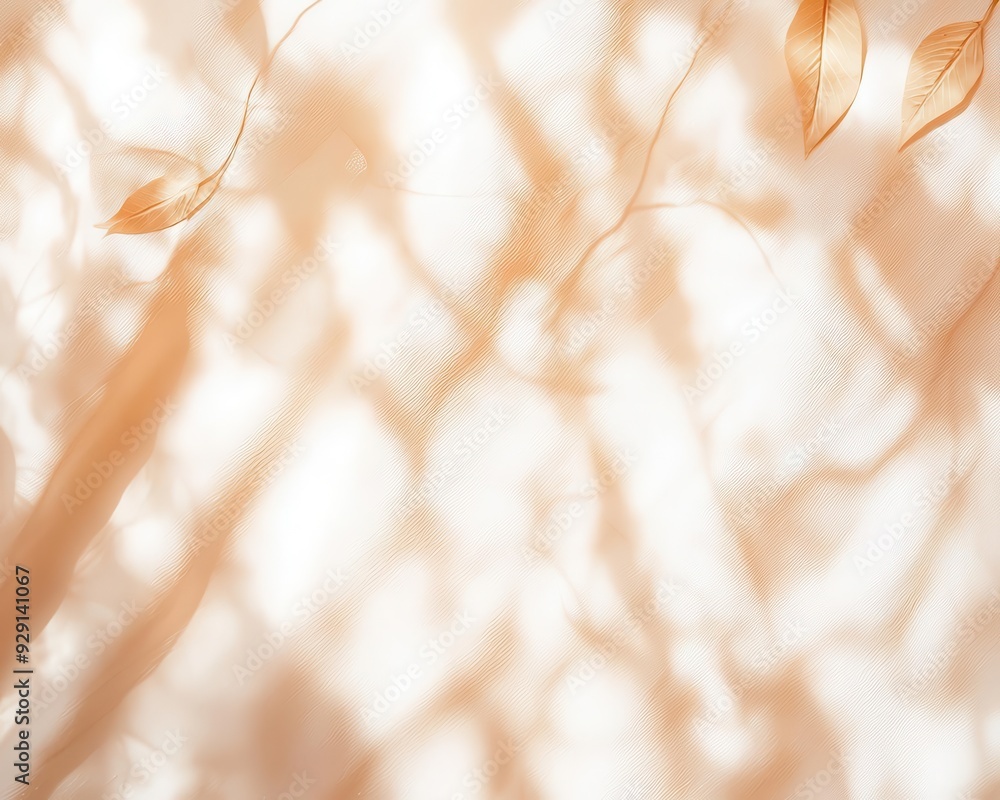 Poster warm natural light diffused across a soft texture, creating a serene and calming atmosphere, ideal f