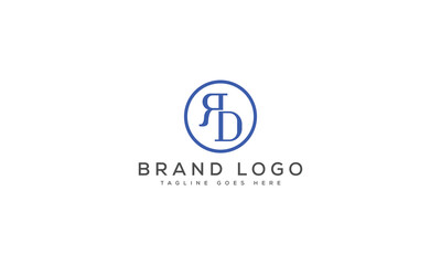 letter RD logo design vector template design for brand.