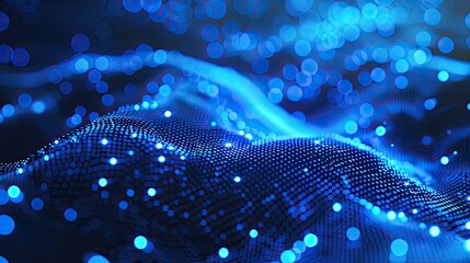 Abstract Blue Digital Background