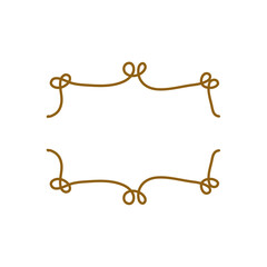 Hand drawn vintage line border