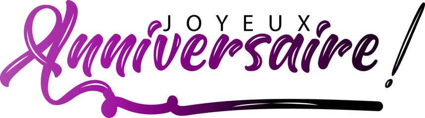 Joyeux Anniversaire, Joyeux Anniversaire gradient vector