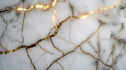 Luxurious Marble Pattern with Gold Highlights
