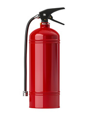 Obraz premium Red fire extinguisher isolated on transparent or white background