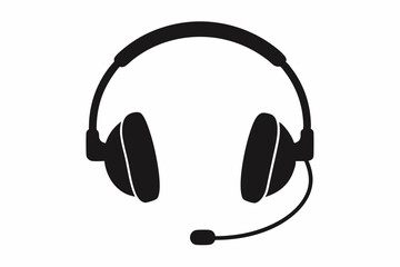 
Headphone, Headphone vector silhouette, earphone icon, vector illustration
