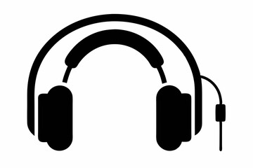 
Headphone, Headphone vector silhouette, earphone icon, vector illustration
