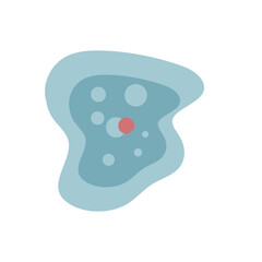 illustration of Healthcare and Medical education drawing chart of Amoeba for Science Biology study