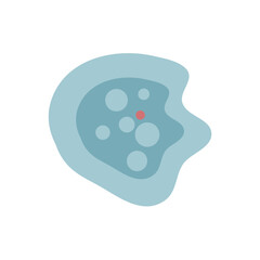 illustration of Healthcare and Medical education drawing chart of Amoeba for Science Biology study