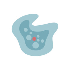 illustration of Healthcare and Medical education drawing chart of Amoeba for Science Biology study