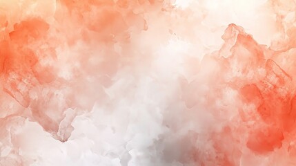 Obraz premium Abstract Watercolor Background: Orange and White Swirls 
