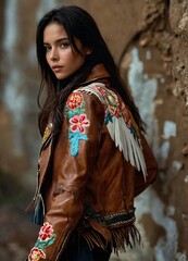 "Spanish Elegance: A Fusion of Tradition and Fashion in Leather"