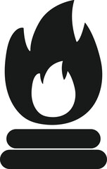 Bonfires icon. campfire icon, fire icon vector
