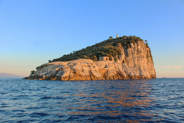 Panoramica sull'Isola del Tino, La Spezia, Liguria, Italia