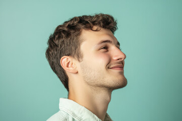 Obraz premium A close up of a man's face