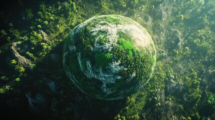 Verdant Earth our green planet