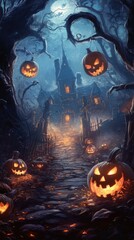 Fototapeta premium Spooky Halloween Background