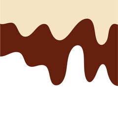 Double Vanilla milk and strawberry ice cream melted