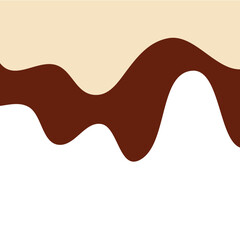 Double Vanilla milk and strawberry ice cream melted