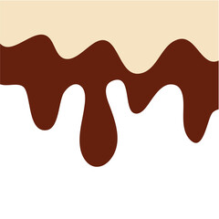 Double Vanilla milk and strawberry ice cream melted