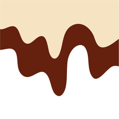 Double Vanilla milk and strawberry ice cream melted