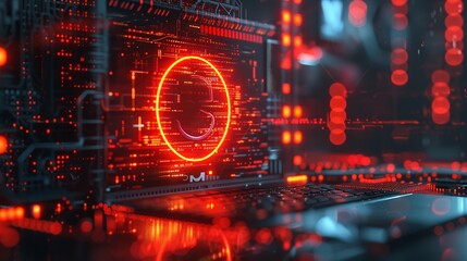 Obraz premium cybersecurity, Dynamic cryptocurrency banner with glowing dollar symbol