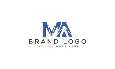 letter MA logo design vector template design for brand.