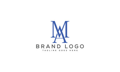 letter MA logo design vector template design for brand.