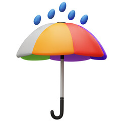 3D Umbrella Illustration