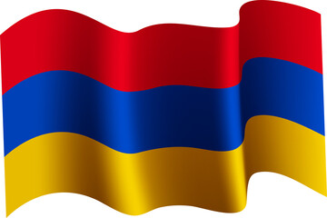 Armenia Realistic 3D Waving Flag