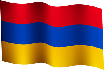 Armenia Realistic 3D Waving Flag