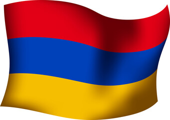 Armenia Realistic 3D Waving Flag