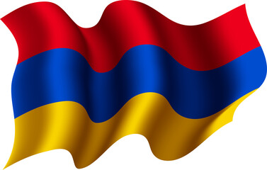Armenia Realistic 3D Waving Flag