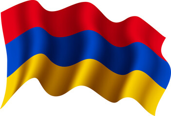 Armenia Realistic 3D Waving Flag