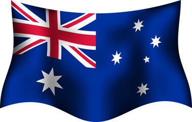 Australia Realistic 3D Waving Flag