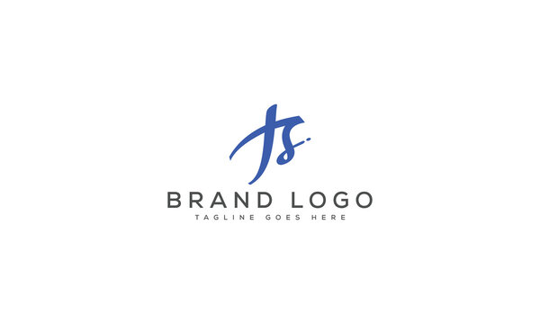 letter JS logo design vector template design for brand.