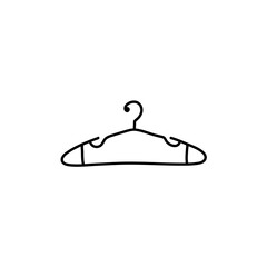 Hanger icon. Cloth hanger, coat or clothes rack icon symbol vector