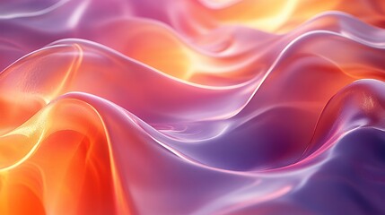 Fototapeta premium A colorful, flowing abstract texture resembling silky fabric in vibrant hues.