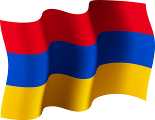 Armenia Realistic 3D Waving Flag