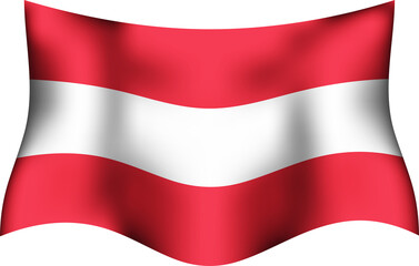 Austria Realistic 3D Waving Flag