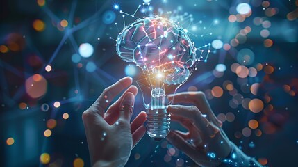 A conceptual image illustrating the connection between the brain and innovative ideas.