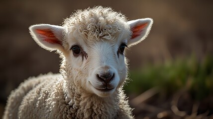 Obraz premium sheep on a farm