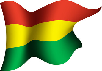 Bolovia Realistic 3D Waving Flag