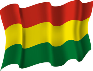 Bolovia Realistic 3D Waving Flag