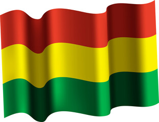 Bolovia Realistic 3D Waving Flag