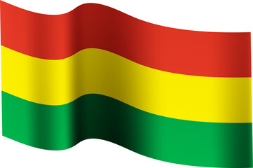 Bolovia Realistic 3D Waving Flag