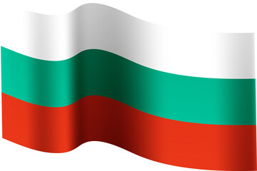 Bulgaria Realistic 3D Waving Flag