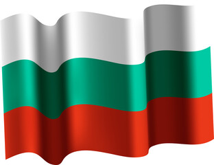 Bulgaria Realistic 3D Waving Flag