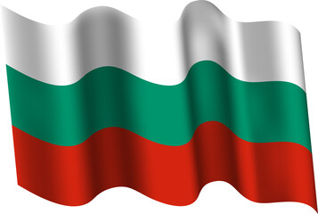 Bulgaria Realistic 3D Waving Flag