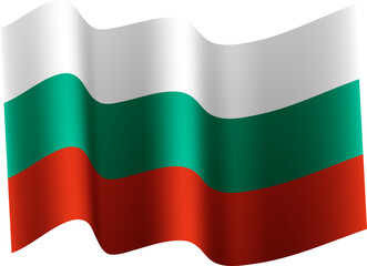 Bulgaria Realistic 3D Waving Flag