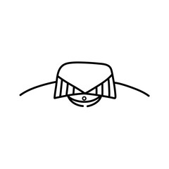 shirt necklines flat sketch vector illustration