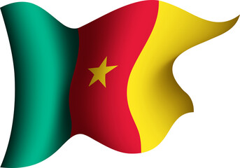 Cameroon Realistic 3D Waving Flag